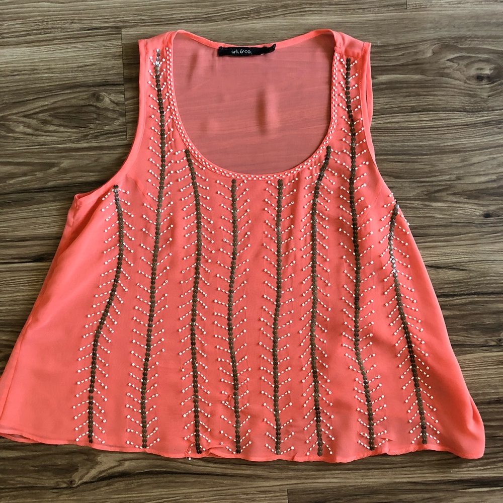 Arc and co beaded tank top